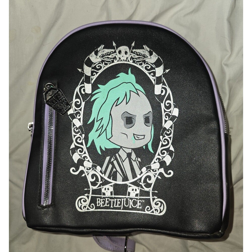 Bioworld Beetlejuice never trust the living mini backpack bookbag bag purse!